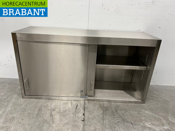 Armoire murale en acier inoxydable 2 portes coulissantes 115 cm Restauration – Image 4
