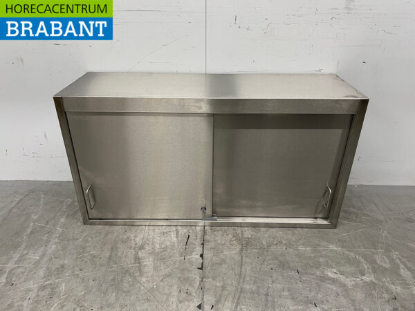 Armoire murale en acier inoxydable 2 portes coulissantes 115 cm Restauration