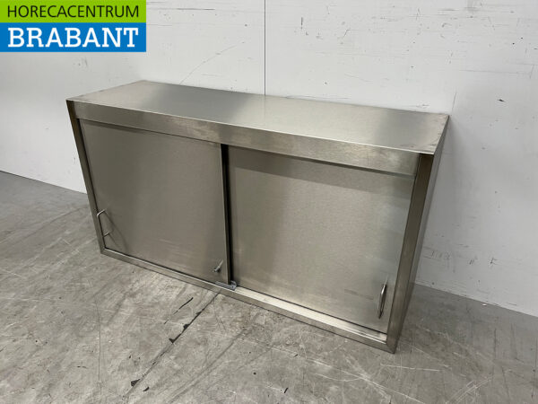 Armoire murale en acier inoxydable 2 portes coulissantes 115 cm Restauration – Image 2