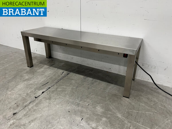 Pont chauffant en acier inoxydable 100 cm 230V Restauration – Image 2