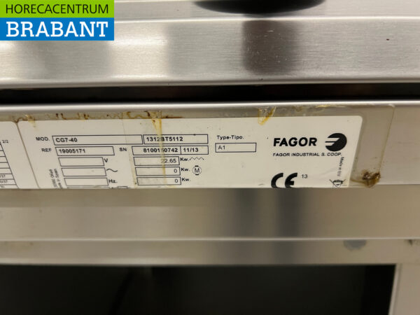 Plaque de cuisson 4 feux Fagor en acier inoxydable avec plan de travail 105 cm GAS Horeca – Image 6