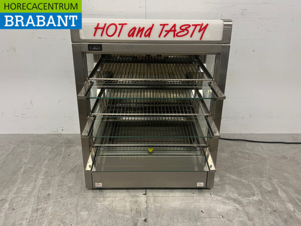 Vitrine chauffante en acier inoxydable 73 cm 230V Horeca – Image 4