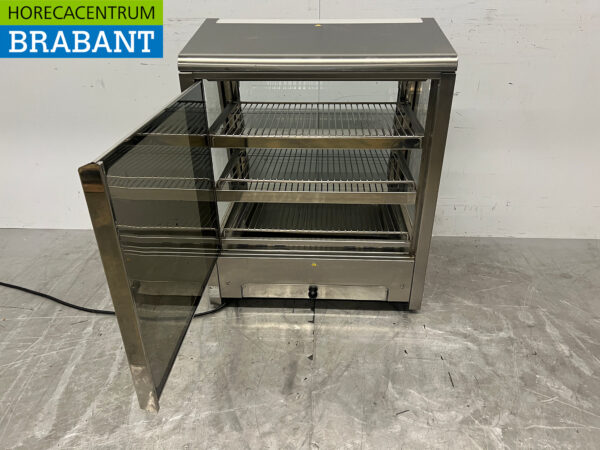Vitrine chauffante en acier inoxydable 73 cm 230V Horeca – Image 6