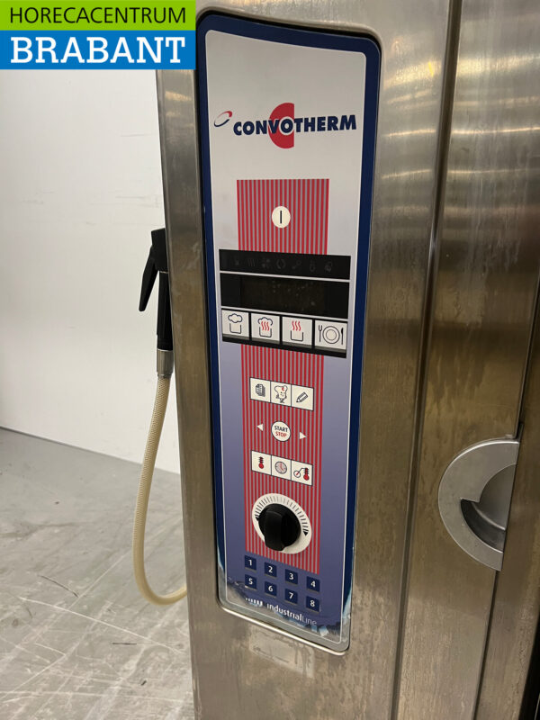 Four mixte Convotherm en acier inoxydable 11 x 1/1 GN avec hotte 230V + 400V Horeca – Image 6
