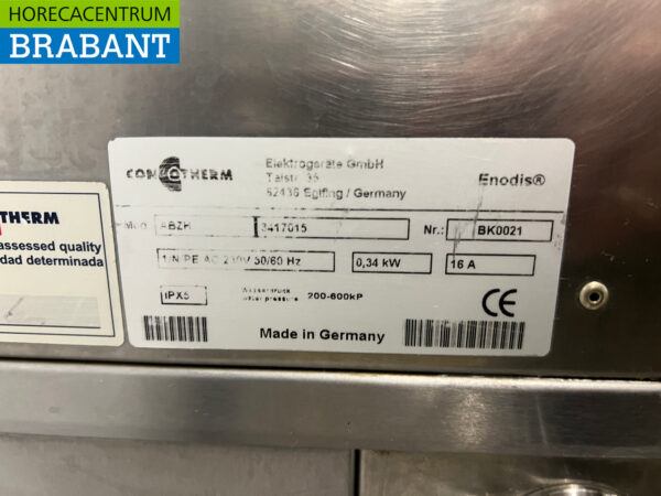 Four mixte Convotherm en acier inoxydable 11 x 1/1 GN avec hotte 230V + 400V Horeca – Image 8