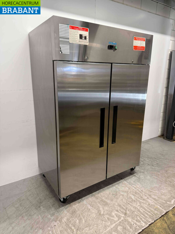 Acier inoxydable Polar G595 Réfrigérateur à deux portes 1200 litres 230V Horeca – Image 3