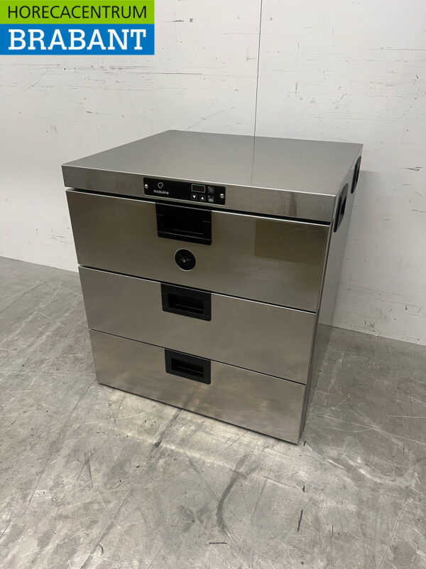 Tiroir chauffant Moduline en acier inoxydable 3 tiroirs 230V Horeca – Image 2