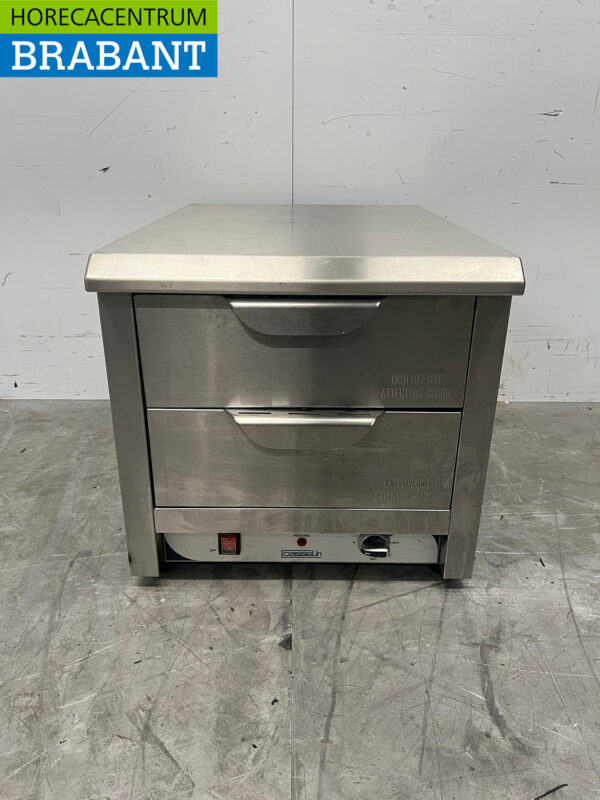 Casselin double plaque chauffante en acier inoxydable 2 x 1/1 GN 230V Horeca