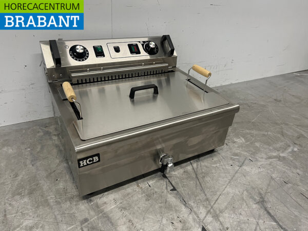 Acier inoxydable Friteuse de poisson Friteuse Oilball Friteuse 20 litres 400V Horeca – Image 3