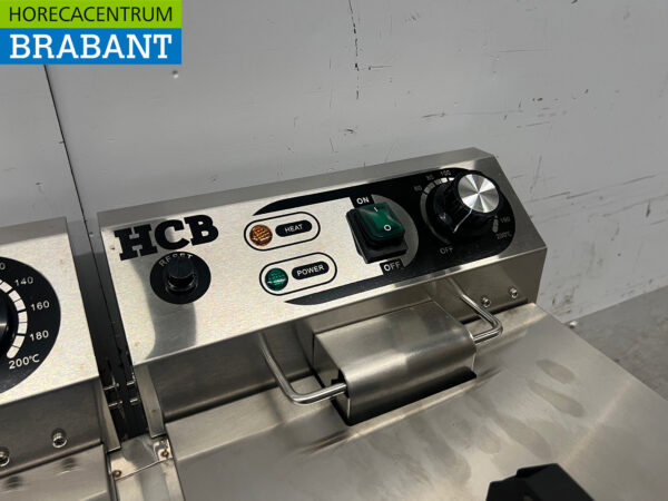 Friteuse double en acier inoxydable Friteuse 2 x 10 litres 2 x 230V Horeca – Image 4