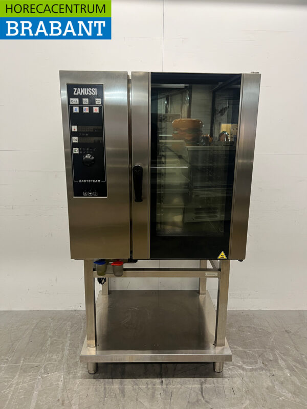 Acier inoxydable Zanussi Combisteamer 10 x 1/1 GN GAZ + 230V Horeca