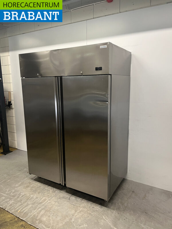 Réfrigérateur double porte en acier inoxydable 1340 litres 230V Horeca – Image 2