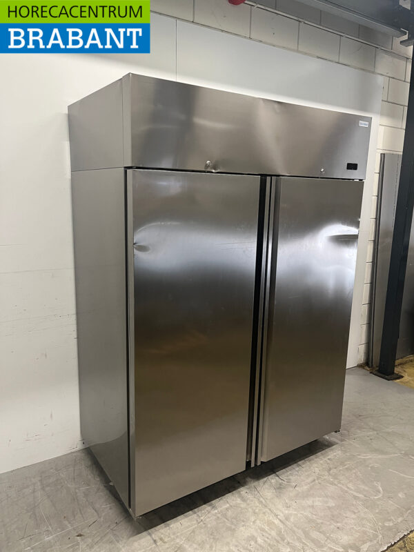 Réfrigérateur double porte en acier inoxydable 1340 litres 230V Horeca – Image 3