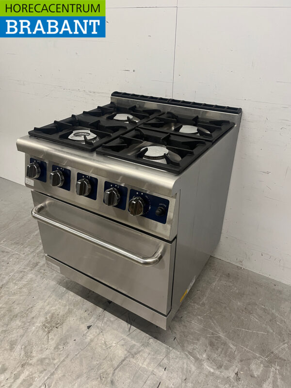 Cuisinière à 4 feux en acier inoxydable avec four Restauration au GAZ – Image 2