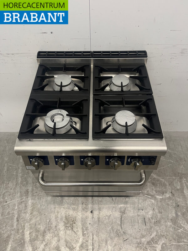 Cuisinière à 4 feux en acier inoxydable avec four Restauration au GAZ – Image 4