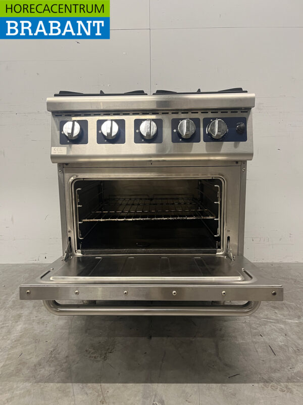 Cuisinière à 4 feux en acier inoxydable avec four Restauration au GAZ – Image 5