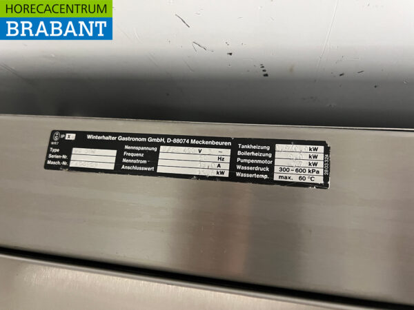 Winterhalter GS 502 en acier inoxydable Lave-vaisselle coulissant 400V Horeca – Image 7