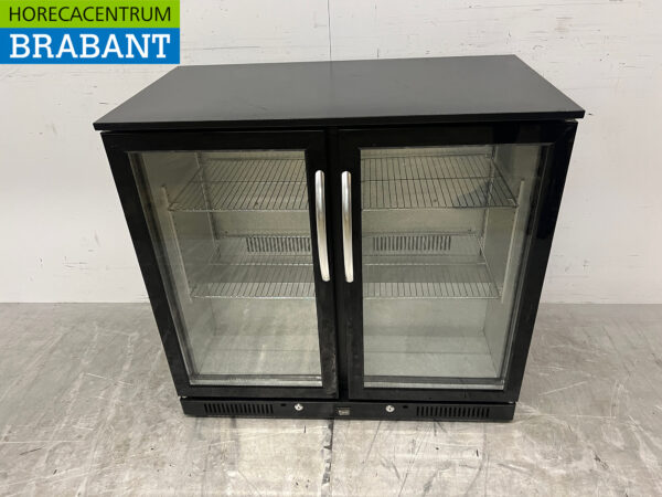 Backbar Bar Cooler 2 portes battantes en verre 208 litres 90 cm 230V Horeca