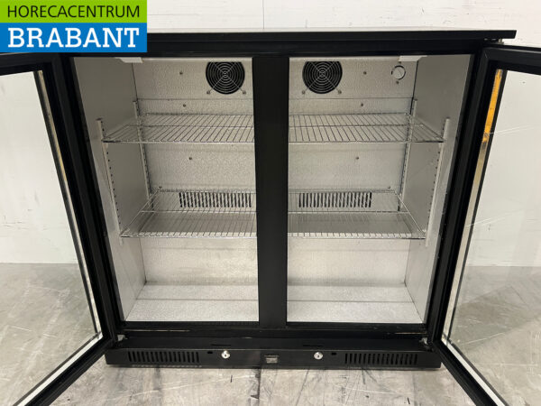 Backbar Bar Cooler 2 portes battantes en verre 208 litres 90 cm 230V Horeca – Image 4