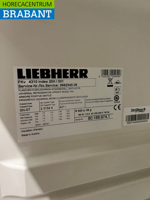 Liebherr Réfrigérateur 421 litres 230V Horeca – Image 5