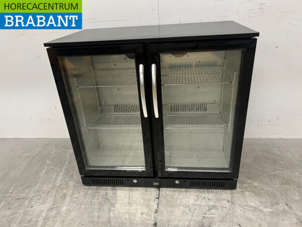 Maxxfrost Backbar Bar Cooler 2 portes battantes en verre 208 litres 90 cm 230V Horeca