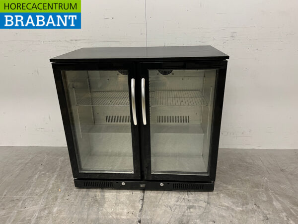 Maxxfrost Backbar Bar Cooler 2 portes battantes en verre 208 litres 90 cm 230V Horeca