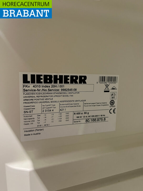 Liebherr Réfrigérateur 421 litres 230V Horeca – Image 5