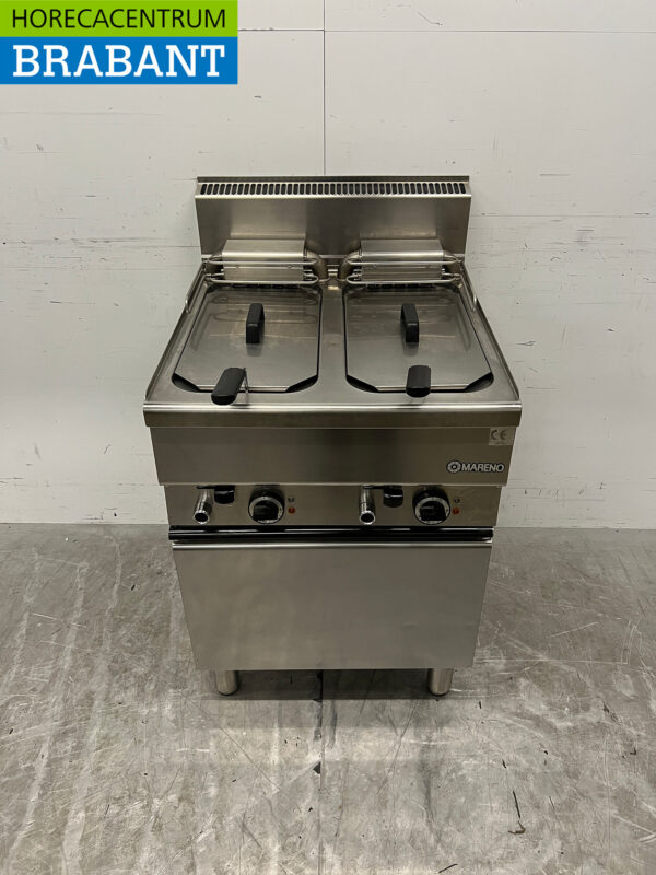 Friteuse double Mareno en acier inoxydable 2 x 10 litres 400V Horeca