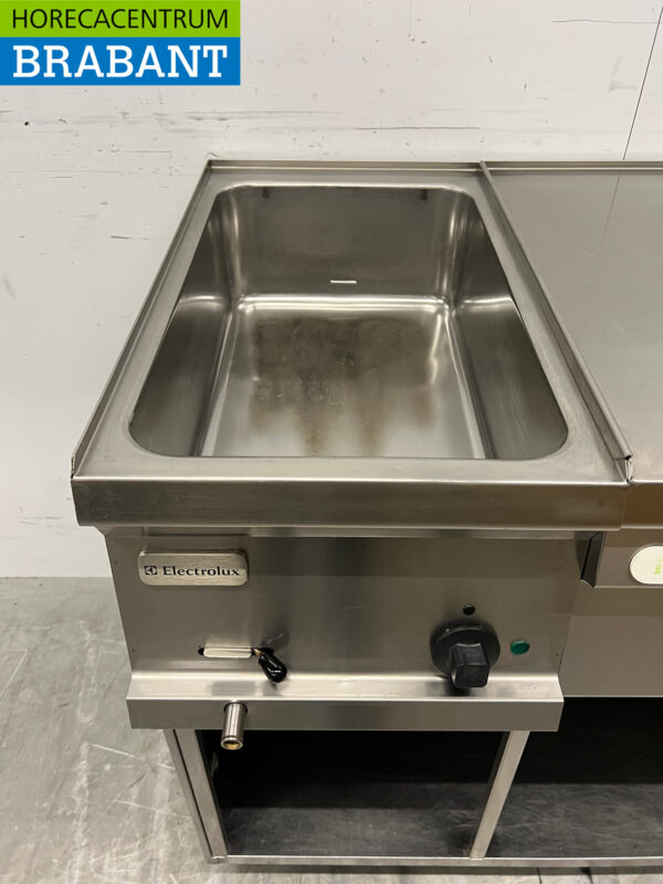 Acier inoxydable Electrolux Bainmarie ligne de cuisson et 2 brûleurs Gaz naturel 105 cm 230V + Gaz Horeca – Image 4