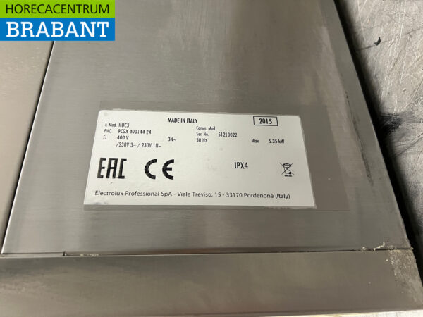 Lave-vaisselle Zanussi NUC3 en acier inoxydable 400V Horeca – Image 6