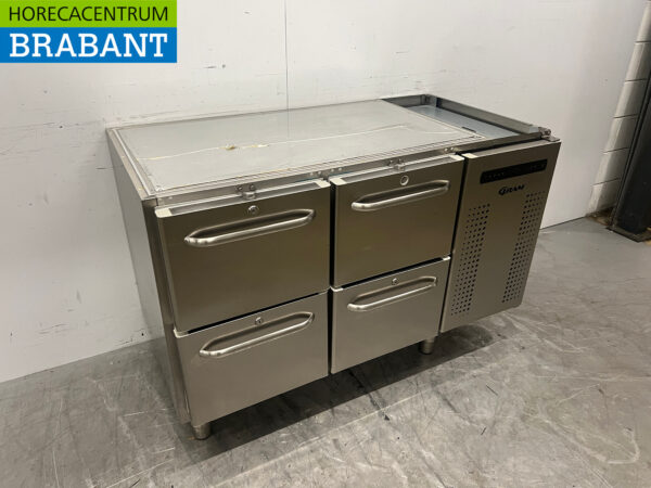 Acier inoxydable Réfrigérateur Gram 129 cm 4 tiroirs 230V Restauration – Image 3