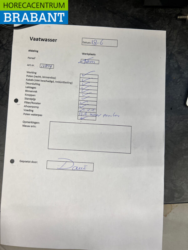 Lave-vaisselle Zanussi NUC3 en acier inoxydable 400V Restauration – Image 8