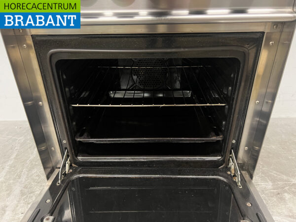 Plaque de cuisson Mareno en acier inoxydable 4 feux avec four 60 cm Gaz + 230V Horeca – Image 4