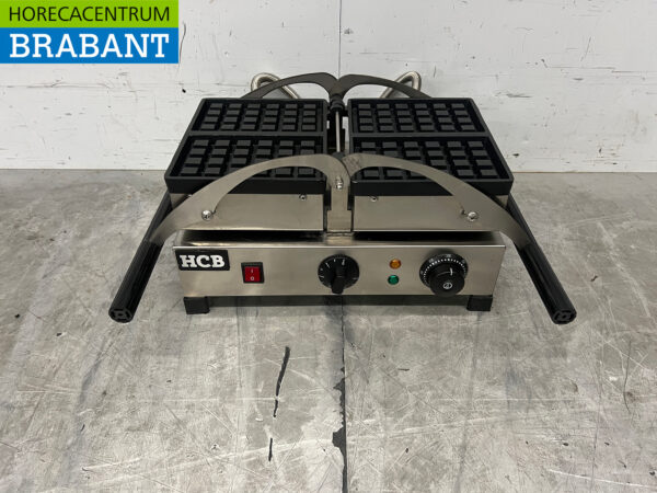 Gaufrier inclinable en acier inoxydable avec minuterie 230V Restauration