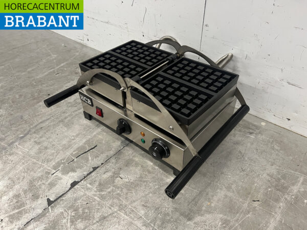 Gaufrier inclinable en acier inoxydable avec minuterie 230V Restauration – Image 2