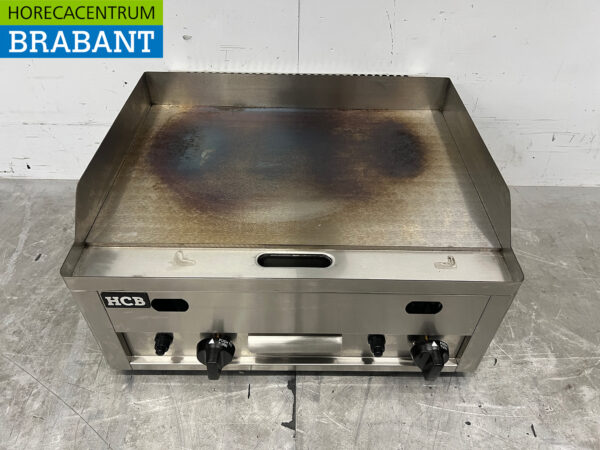 Planche à griller en acier inoxydable Plaque à griller lisse 60 cm PROPAAN Horeca