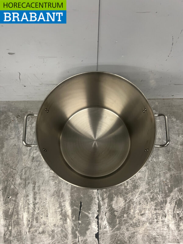 Acier inoxydable HCB Poêle à soupe Poêle de cuisson Induction 30,5 x 31,5 cm 21 litres Horeca – Image 4
