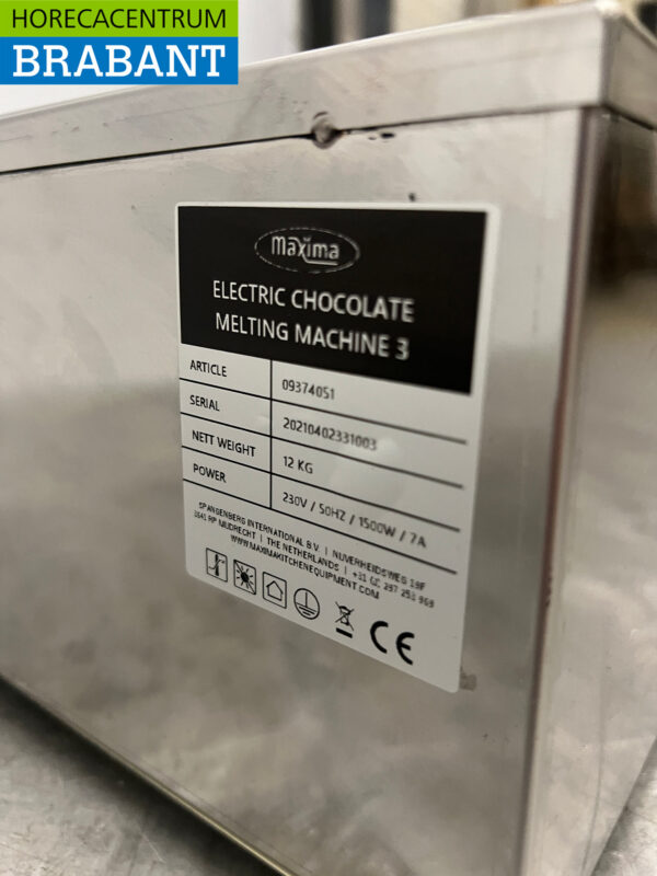 Acier inoxydable Fondoir à chocolat Réchauffeur de chocolat Réchauffeur de sauce 3 x 1/3 GN gastronorm 230V Horeca – Image 5