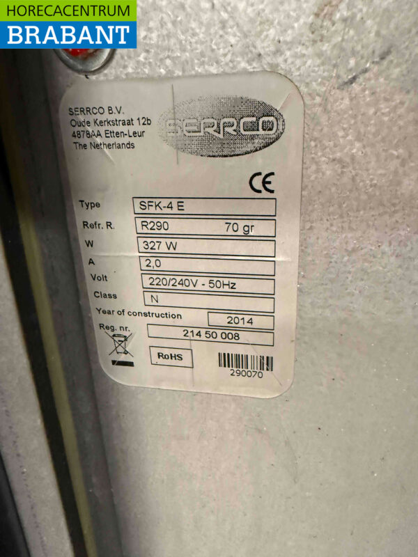 Serrco SFK-4E refroidisseur de fûts refroidisseur de fûts 111 cm 230V Horeca – Image 5