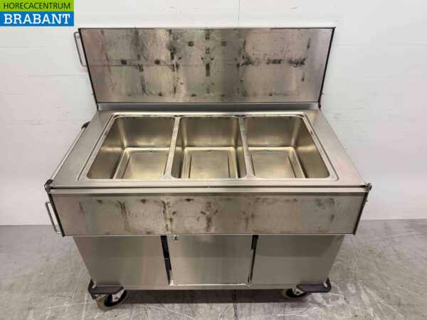 Acier inoxydable Rieber Armoire chaude bain marie 3 x 1/1 GN 230V Horeca – Image 4