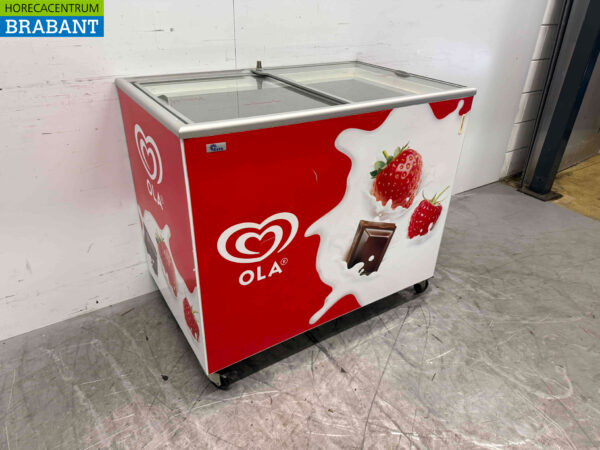 Esta Wheeled Freezer Congélateur de magasin 261 litres 230V Horeca – Image 3