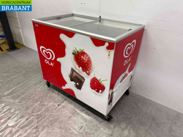 Esta Wheeled Freezer Congélateur de magasin 261 litres 230V Horeca – Image 4