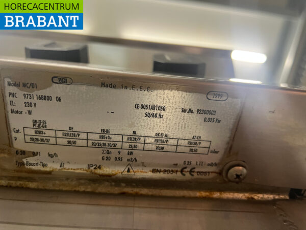 Ligne de cuisson en acier inoxydable plancha mobile Adieu et cuisinière 2 feux 400V/230V/Gaz Horeca – Image 8