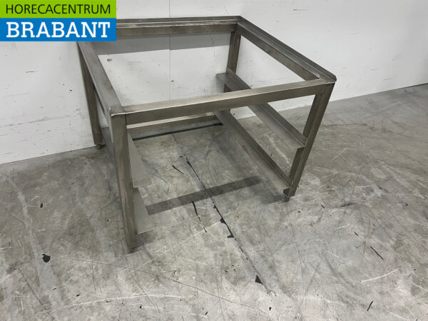 Socle pour lave-vaisselle en acier inoxydable 60 x 55 x 50 cm Horeca – Image 3