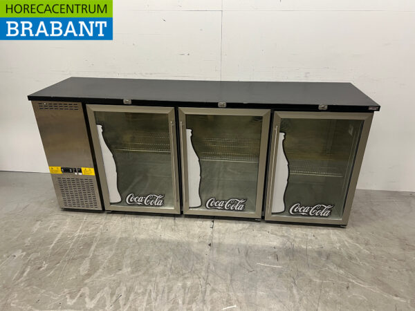 Acier inoxydable Efficold Bar Cooler 3 portes battantes 201.5 cm 230V Horeca
