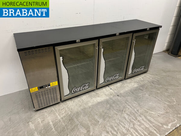 Acier inoxydable Efficold Bar Cooler 3 portes battantes 201.5 cm 230V Horeca – Image 2