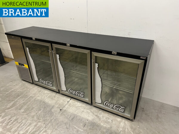 Acier inoxydable Efficold Bar Cooler 3 portes battantes 201.5 cm 230V Horeca – Image 3
