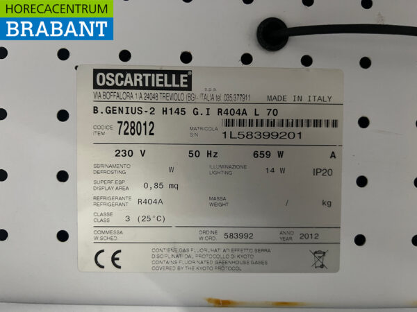 Oscartielle Glacière murale 71,5 cm 230V Horeca – Image 5