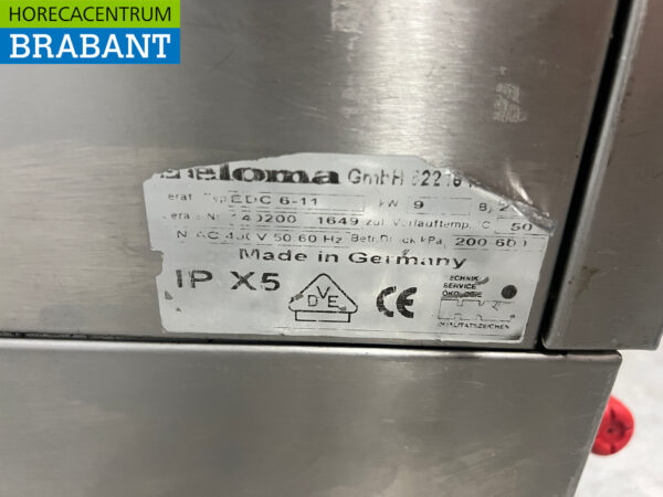 Acier inoxydable Eloma Combisteamer 6 x 1/1 GN 400V Horeca – Image 8