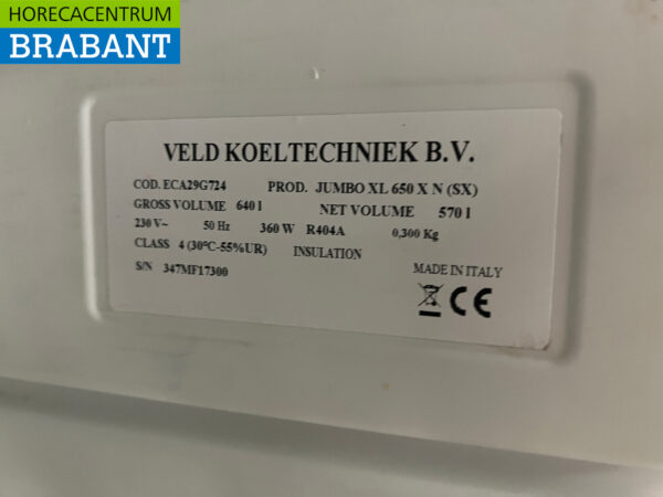 Congélateur Jumbo en acier inoxydable 640 litres 230V Horeca – Image 5